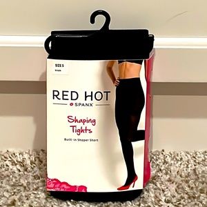 Red Hot Spanx Shaping Tights Black Plus Size 5